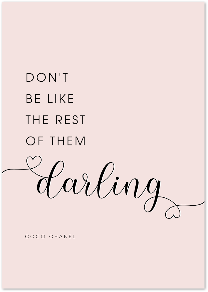 Posterux© | Coco Chanel Quote – Chic Minimalist Poster