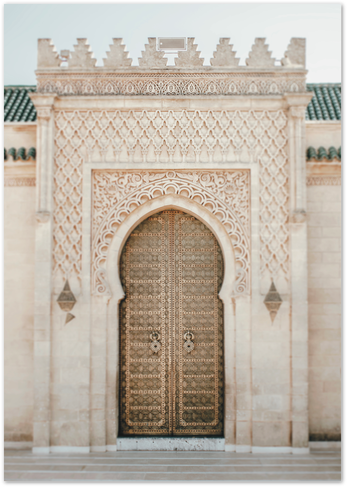 Posterux© | Moroccan Gateway – Ornate Architecture Poster