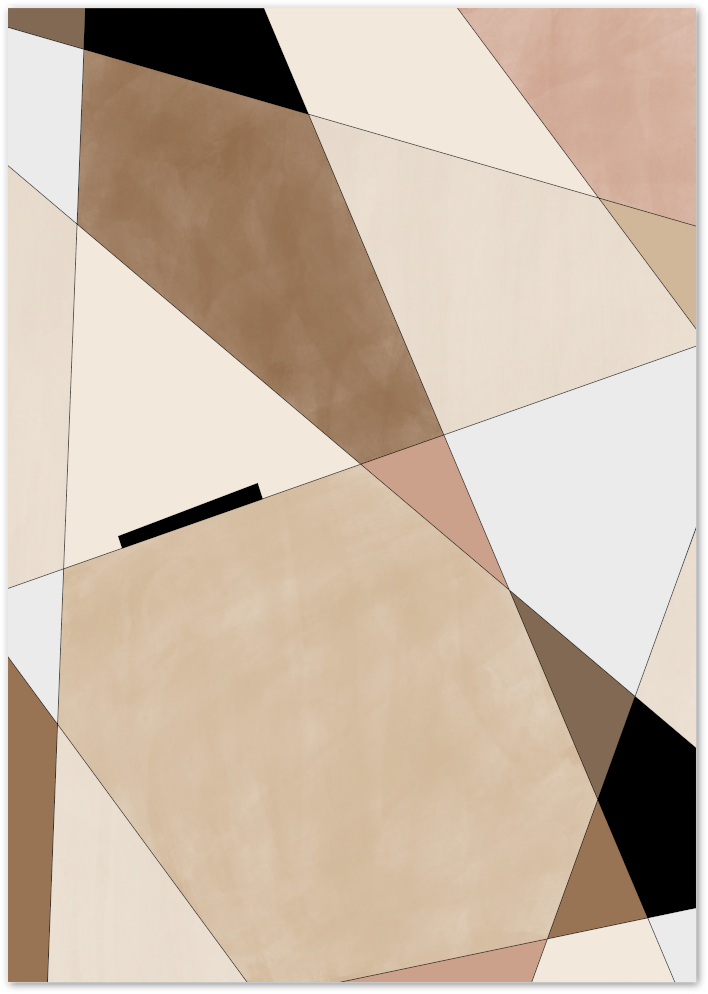 Posterux© | Geometric Earth Tones – Modern Abstract Art