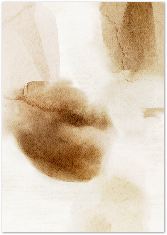 Posterux© | Watercolor Earth Tones – Abstract Art Poster