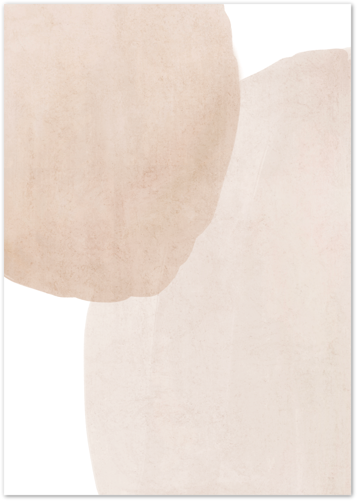 Posterux© | Neutral Shapes – Abstract Minimalist Art Poster