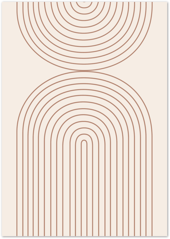 Posterux© | Geometric Arch Design – Art Deco Minimalist Poster