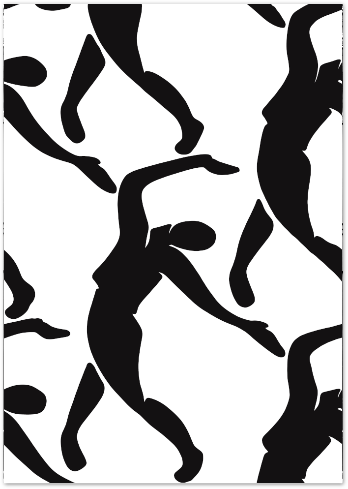 Posterux© | Dynamic Motion – Abstract Figure Art Poster