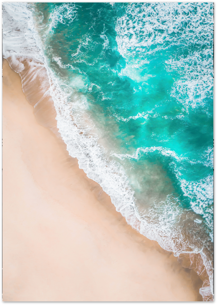Posterux© | Ocean Waves from Above – Coastal Photography Poster
