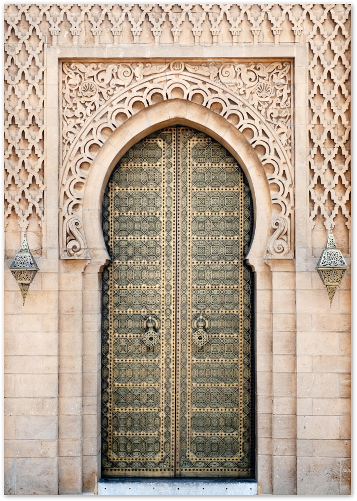 Posterux© | Grand Moroccan Door – Historic Architecture Poster