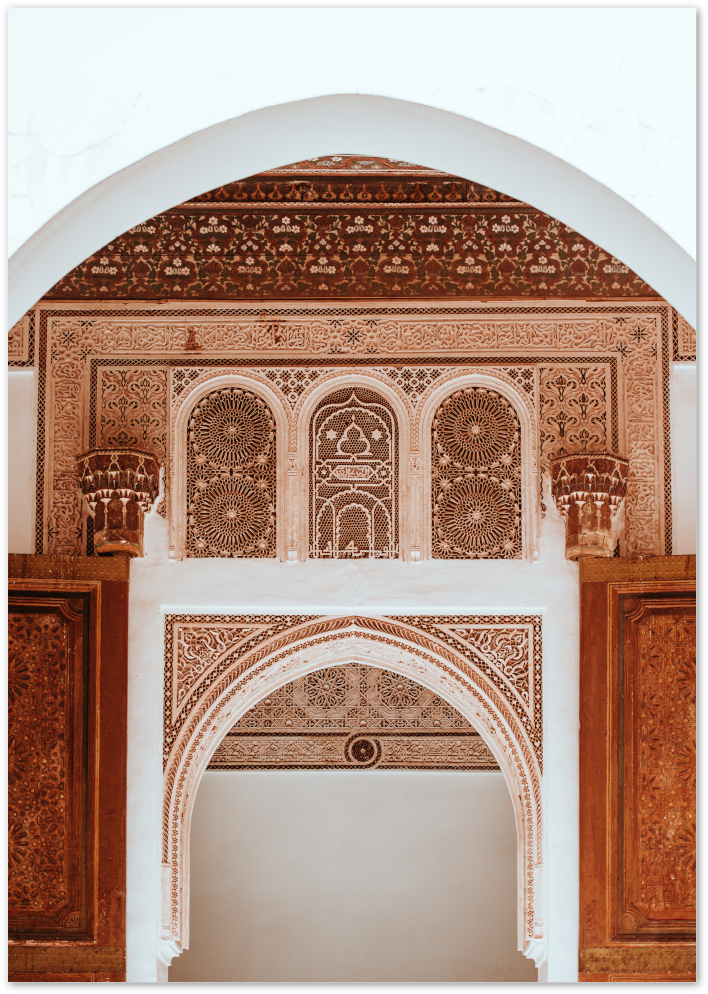 Posterux© | Moroccan Archway – Elegant Islamic Architecture Print
