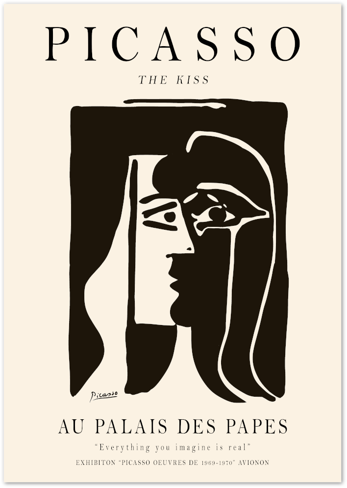 Posterux© | Picasso The Kiss Poster – Abstract Expressionist Art