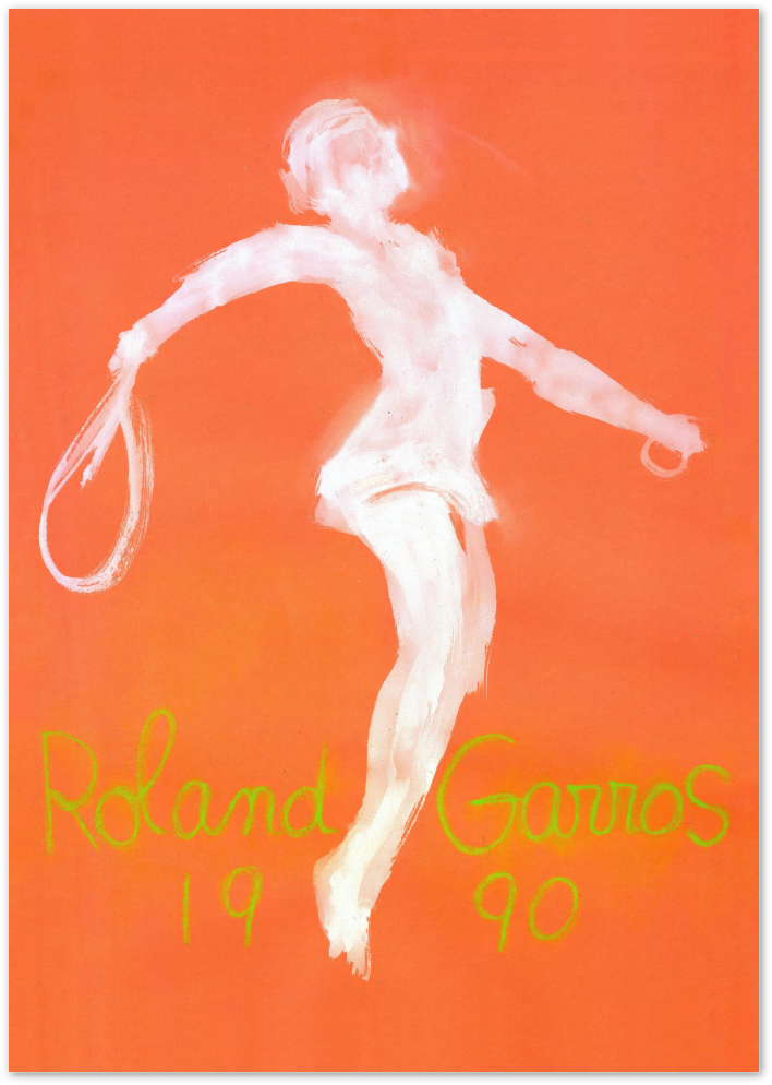 Posterux© | Roland Garros 1990 Poster – Vintage French Open Artwork