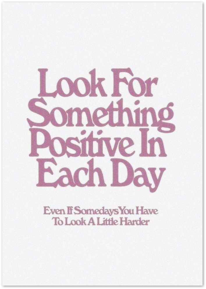 Posterux© | Positive Quote Poster – Soft Pink Retro Typography