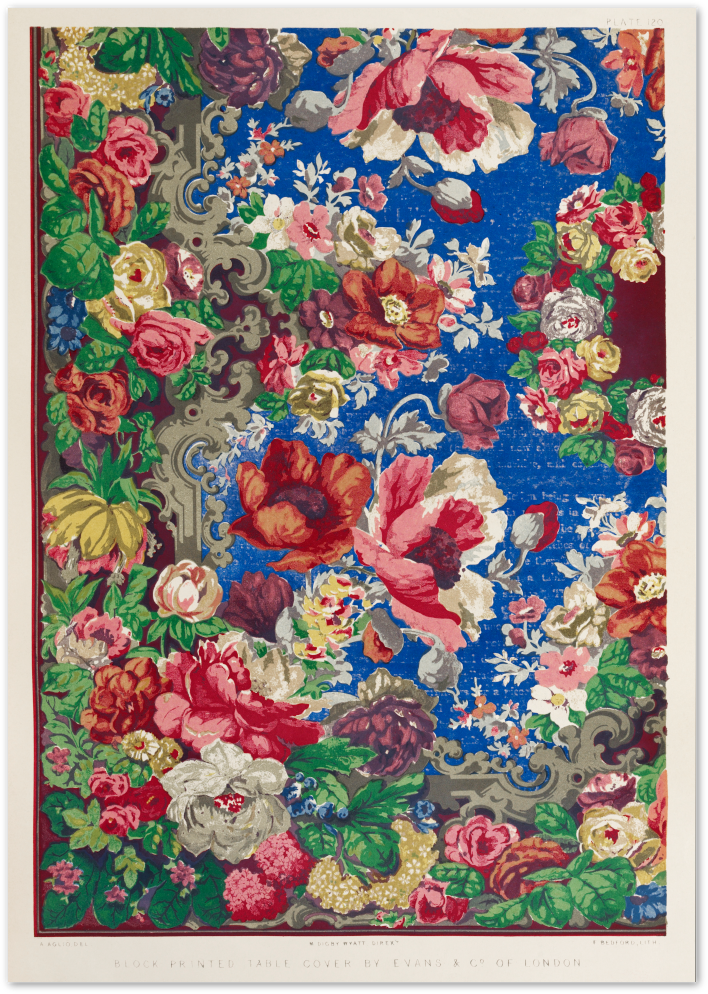 Posterux© | Baroque Floral Pattern Poster – Romantic Vintage Design