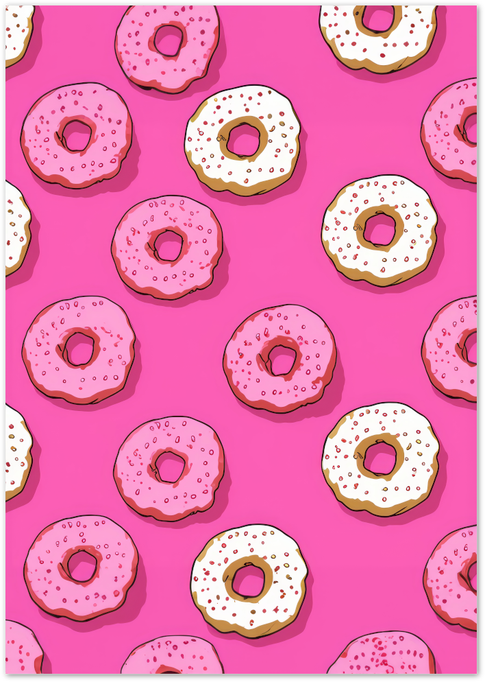 Posterux© | Donuts Poster – Colorful Pop Art Kitchen Print