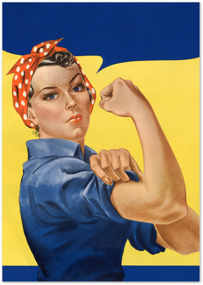 Posterux© | We Can Do It Poster – Rosie the Riveter Feminist Art Print