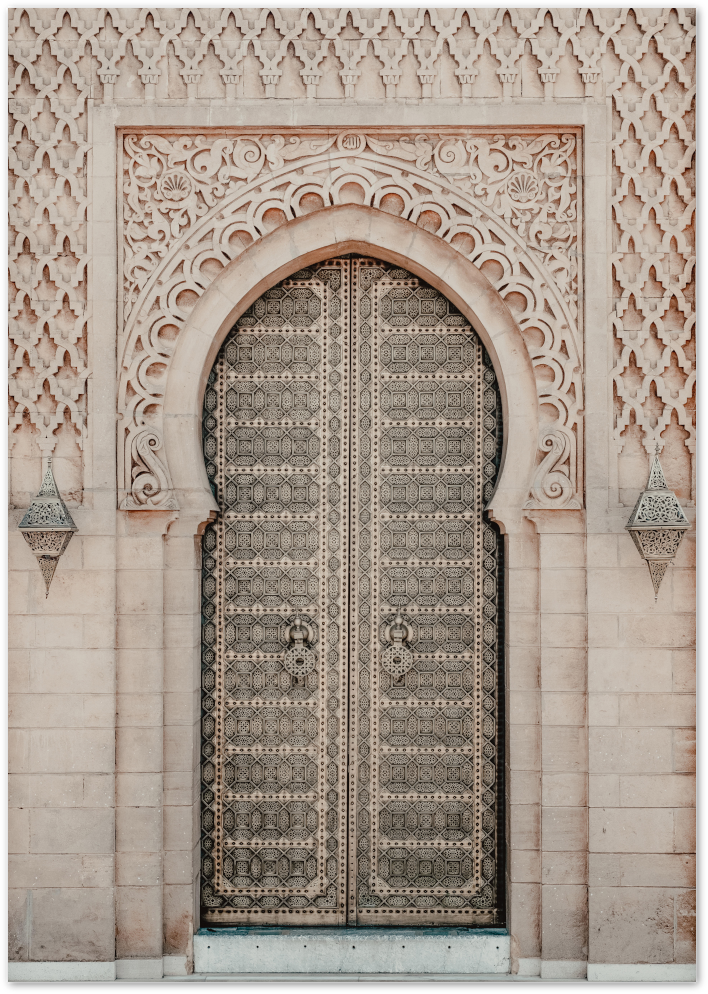 Posterux© | Ornate Archway – Moroccan Architecture Poster