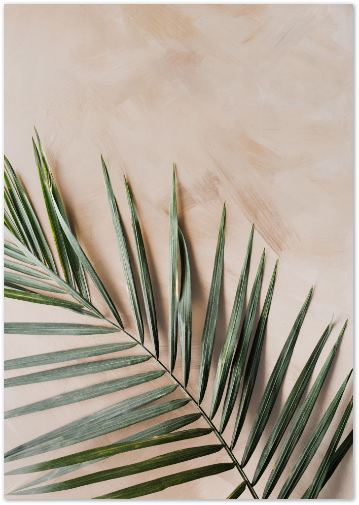 Posterux© | Minimalist Palm Leaf – Botanical Wall Art