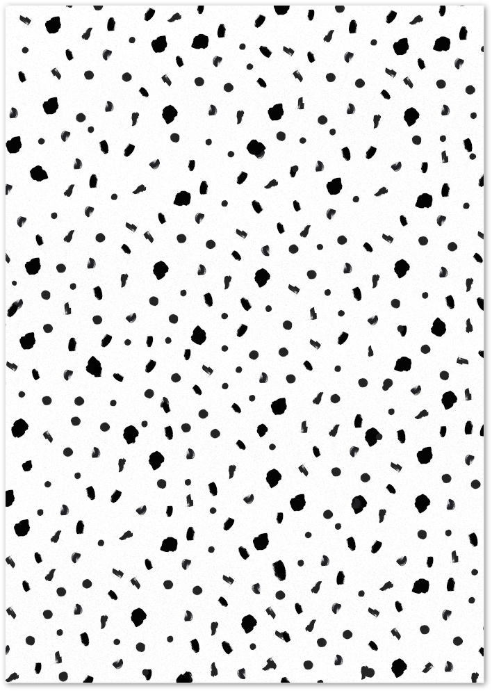 Posterux© | Modern Dalmatian Dots – Abstract Minimalist Poster
