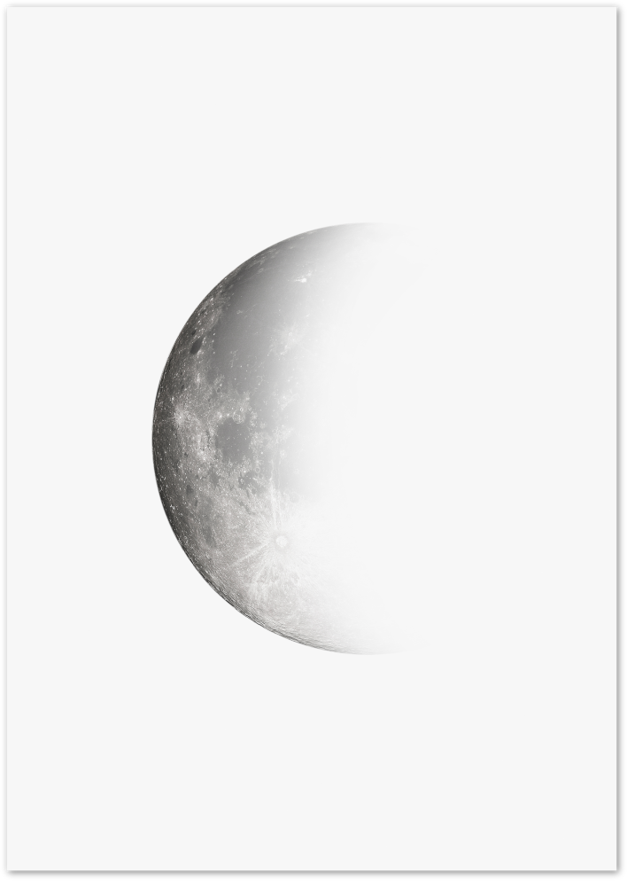 Posterux© | Moon Phases Gallery Wall – Set of 3 Posters