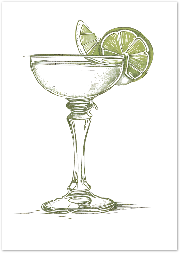 Posterux© | Margarita Coupe – Botanical Bar Art