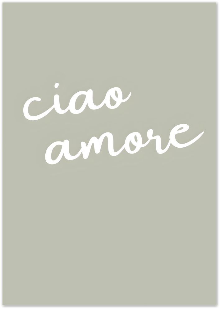 Posterux© | Ciao Amore – Italian Affection