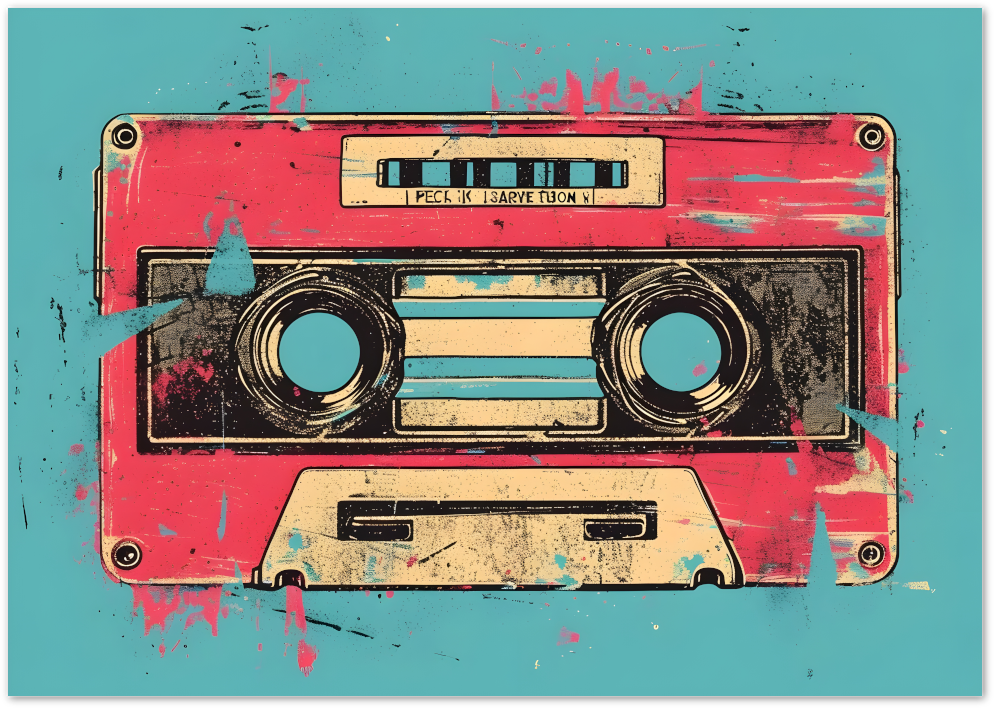 Posterux© | Cassette Vibes – Retro Pop Culture