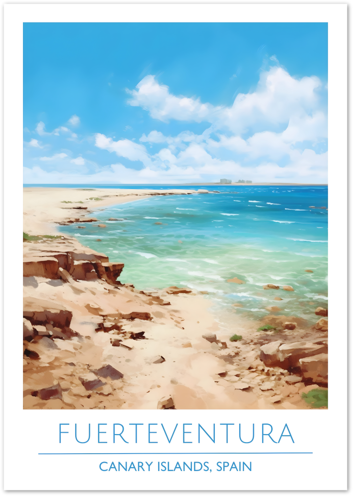 Posterux© | Fuerteventura Poster – Rugged Beauty of the Canary Islands