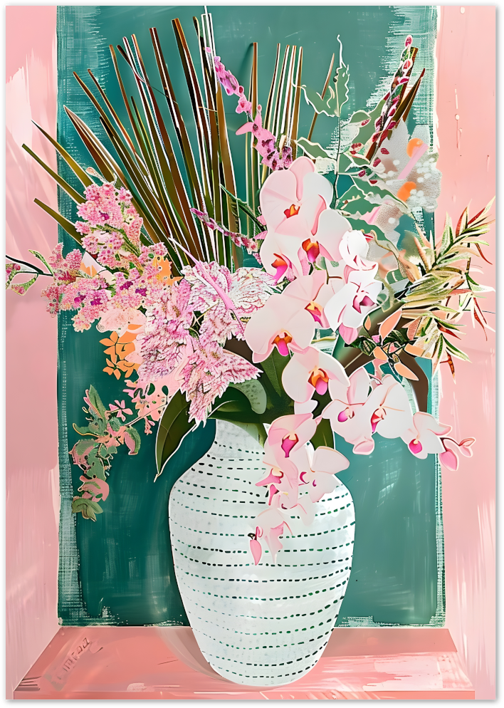 Posterux© | Vintage Botanical Bloom Poster – Classic Floral Elegance