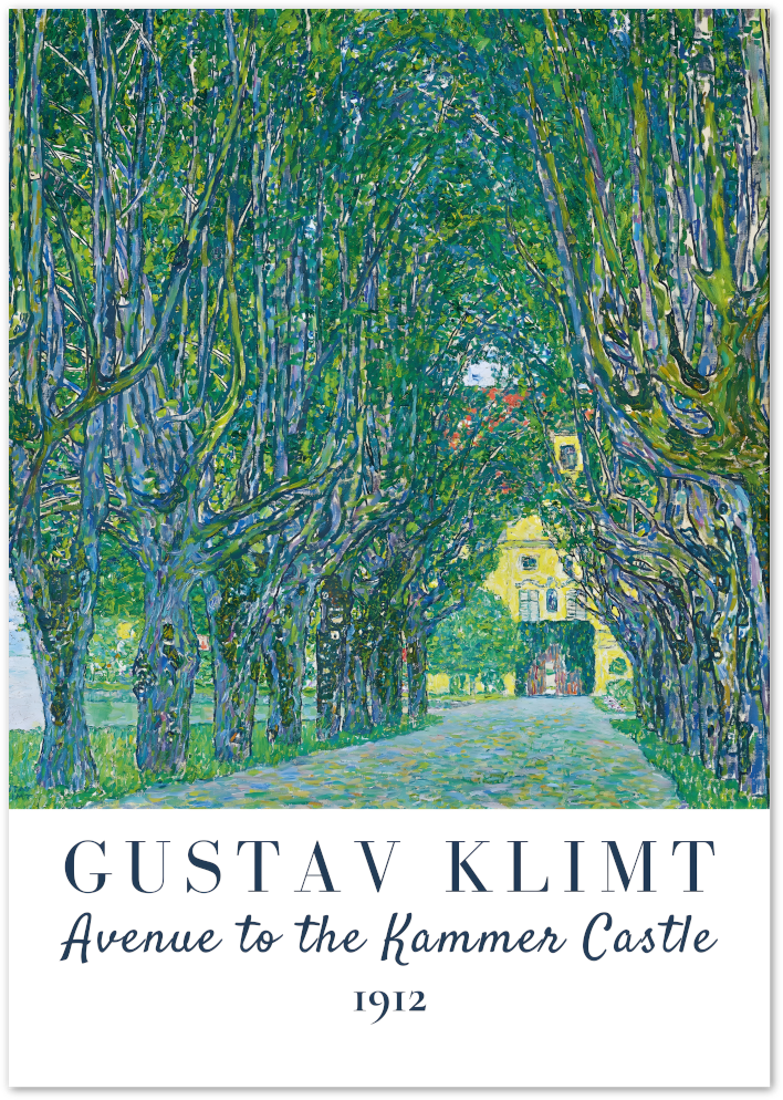 Posterux© | Avenue to the Kammer Castle Poster – Gustav Klimt Fine Art