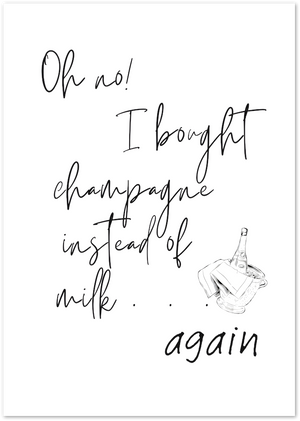 Posterux© | Pink Champagne Gallery Wall – Set of 4 Posters