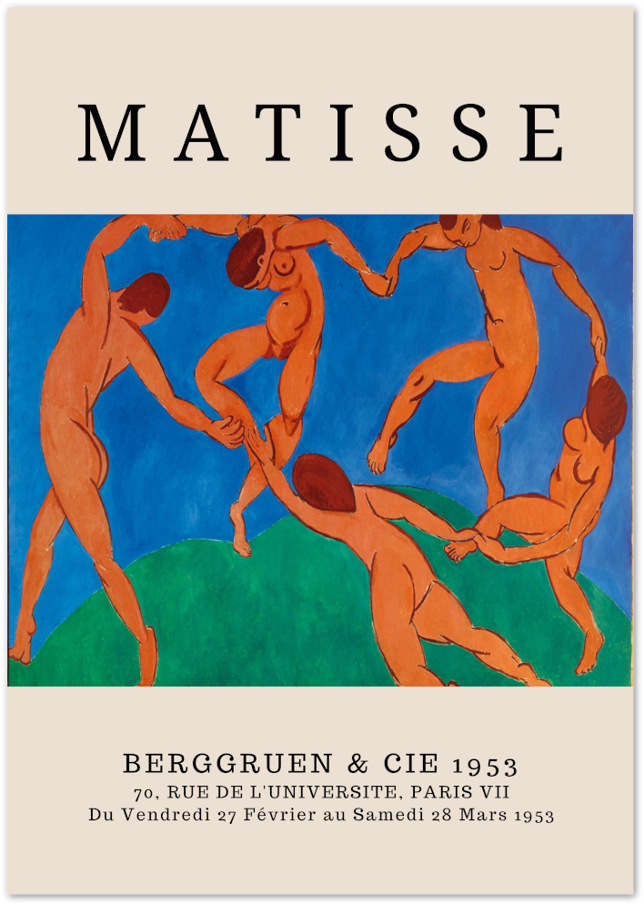 Posterux© | La Danse by Matisse Poster – Bold Fauvist Expression