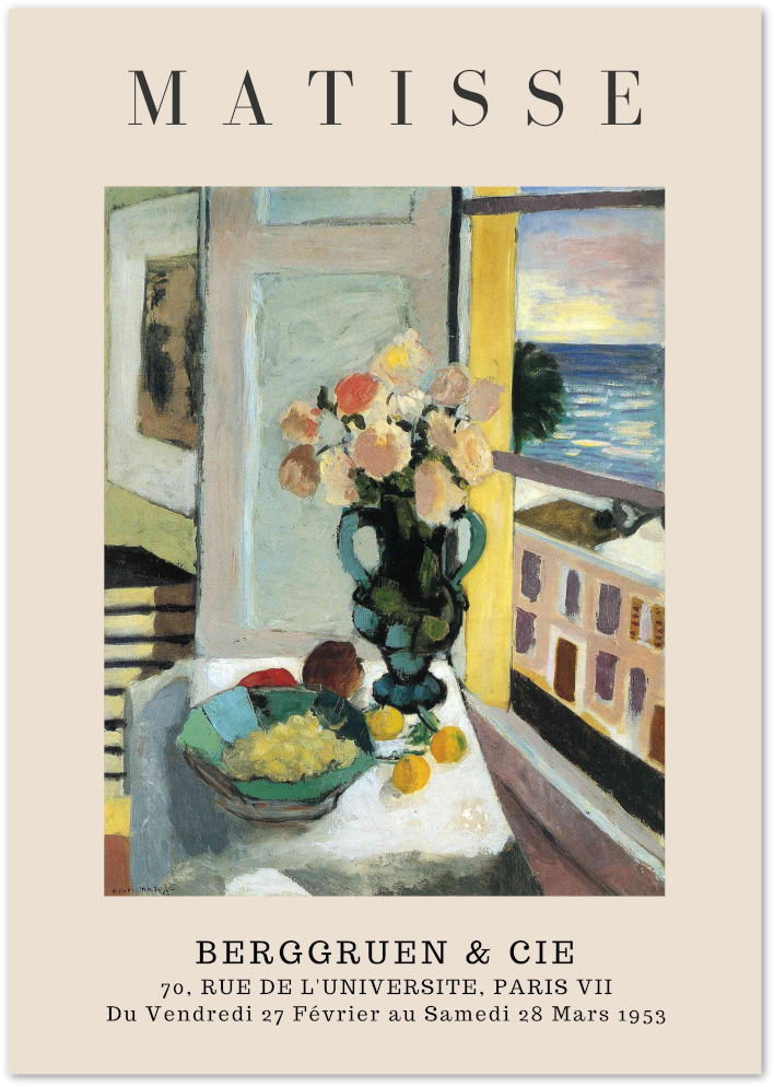 Posterux© | Seaside Interior Poster – Matisse View by the Sea