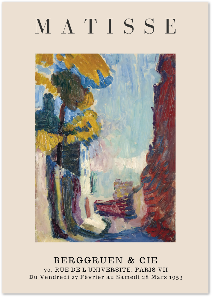 Posterux© | Expressionist Landscape Poster – Matisse Bold Brushwork