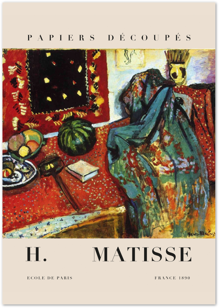 Posterux© | The Reader Poster – Matisse in Fauvist Brushstrokes