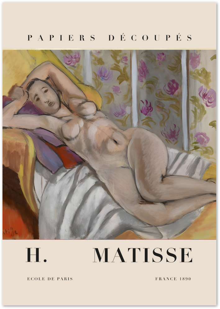 Posterux© | Reclining Nude Poster – Matisse Classic Figurative Art