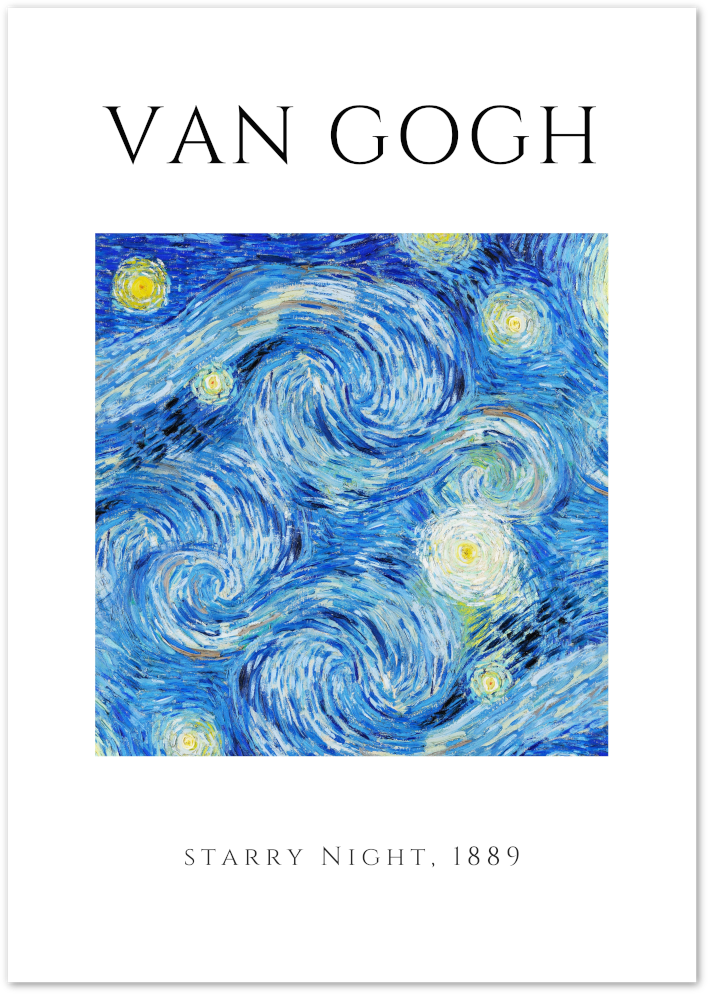 Posterux© | Starry Night Poster – Iconic Van Gogh Masterpiece