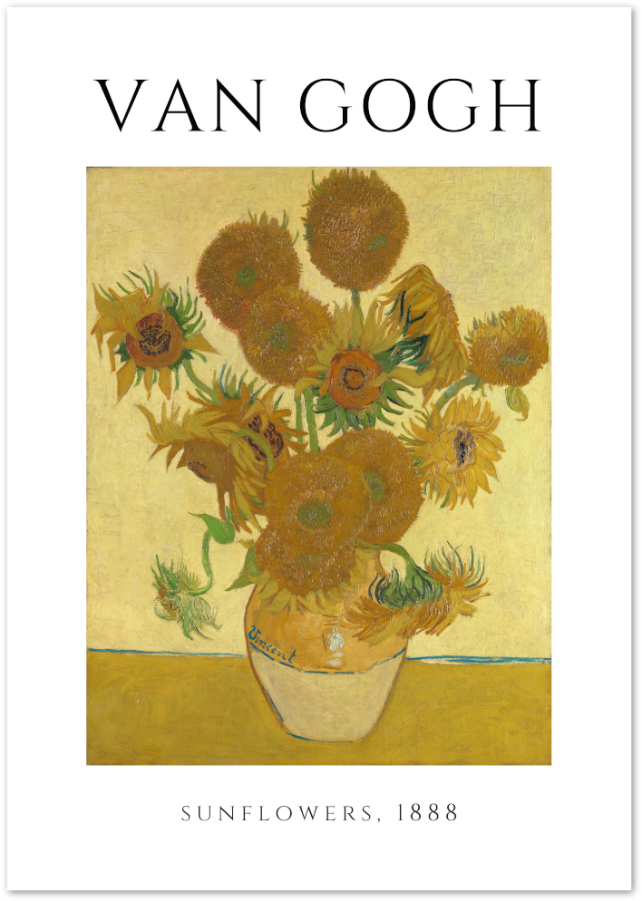 Posterux© | Sunflowers – Van Gogh Classic Floral Poster