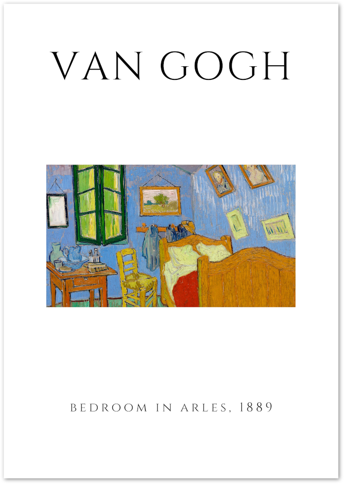 Posterux© | Bedroom in Arles – Van Gogh Interior Poster