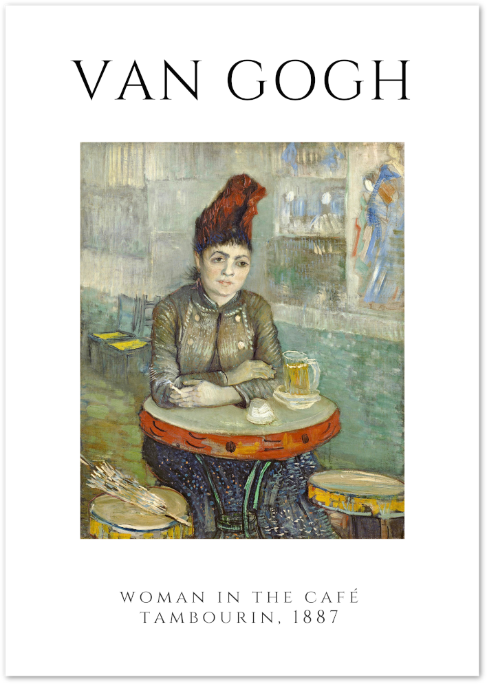 Posterux© | Woman in the Café Tambourin – Van Gogh Parisian Portrait Poster