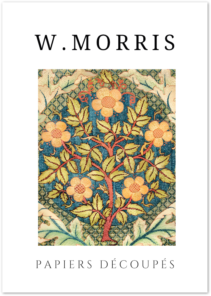 Posterux© | Tree of Life Poster – William Morris Papiers Découpés