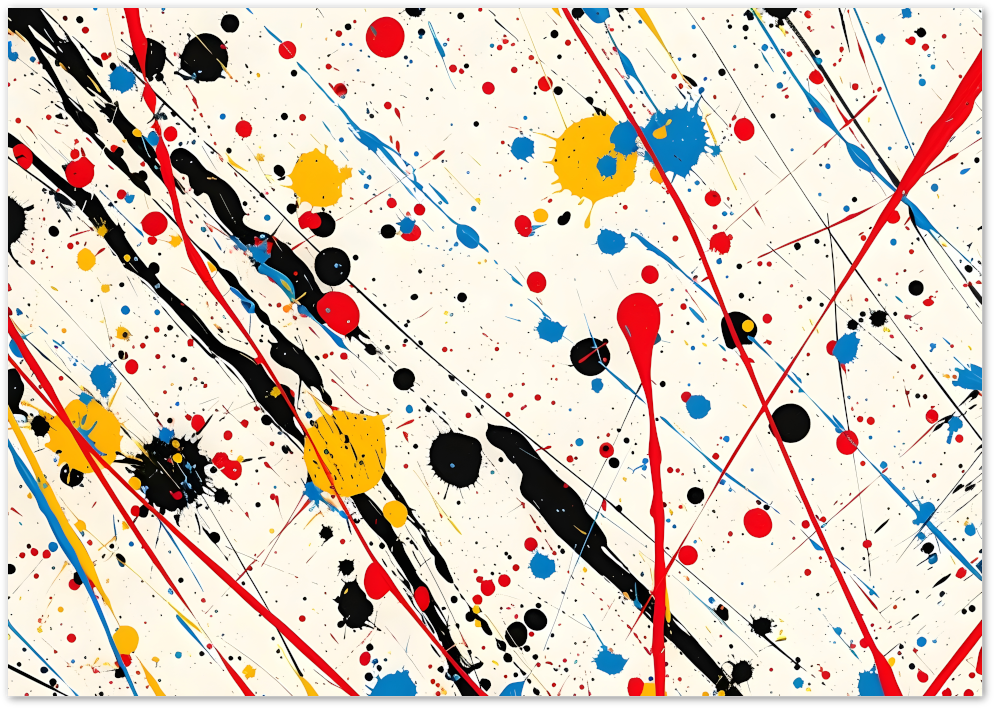 Posterux© | Color Splash Poster – Abstract Energy in Motion