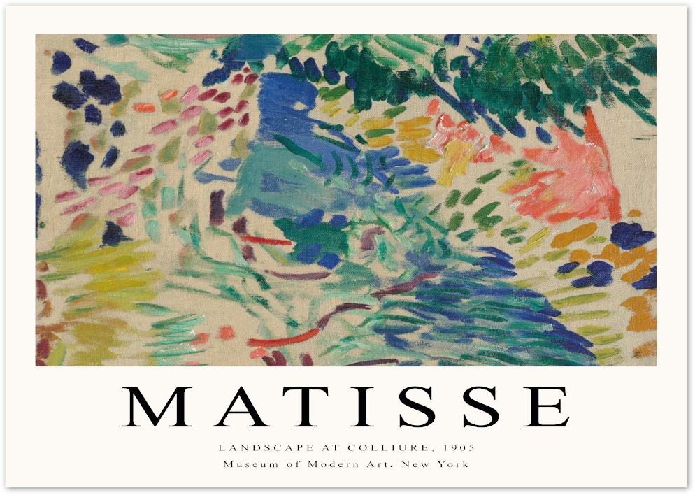 Posterux© | Landscape at Collioure Poster – Matisse Fauvism Style