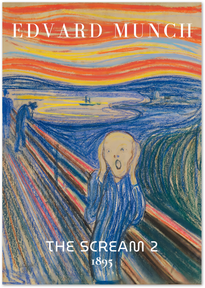 Posterux© | The Scream 2 Poster – Munch Expressionism Tribute