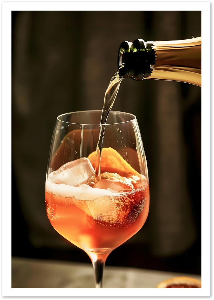 Posterux© | Sparkling Aperitif Poster – Cocktail Photography Art