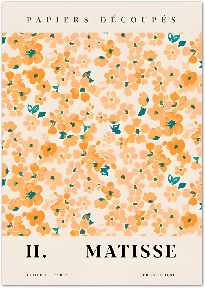 Posterux© | Matisse Bloom Poster – Floral Cut-Out Style