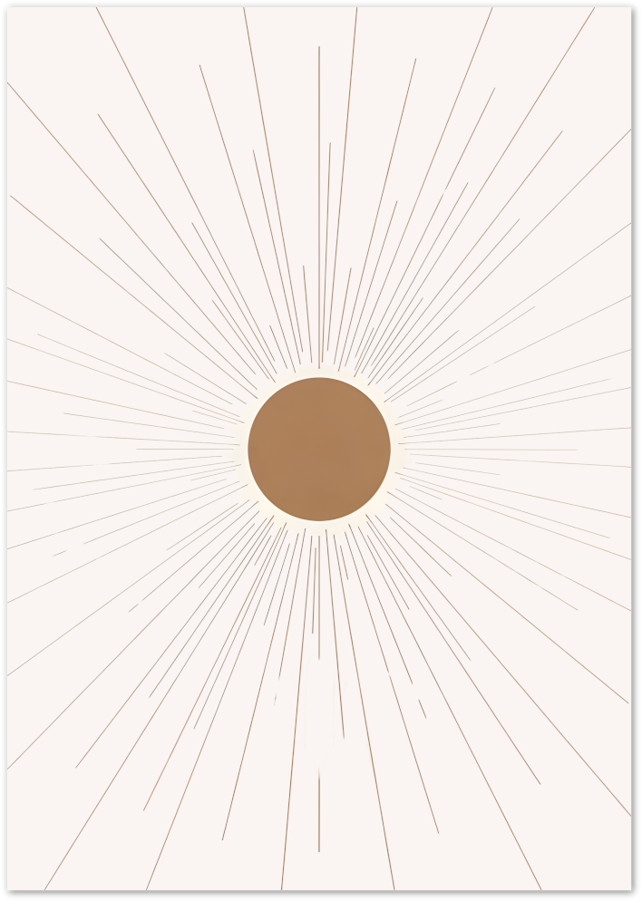 Posterux© | Radiant Sun Poster – Abstract Minimalism