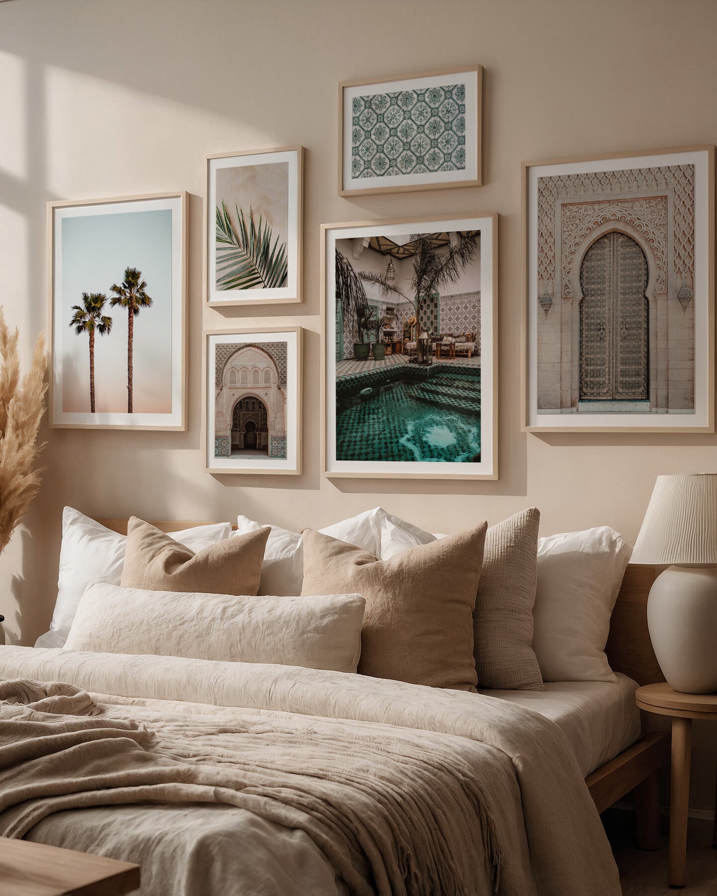 Posterux© | Boho Moroccan Escape Gallery Wall – Set of 6 Posters