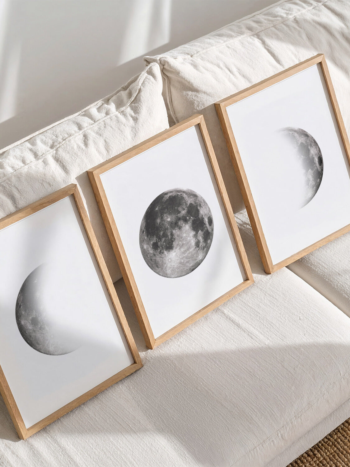Posterux© | Moon Phases Gallery Wall – Set of 3 Posters